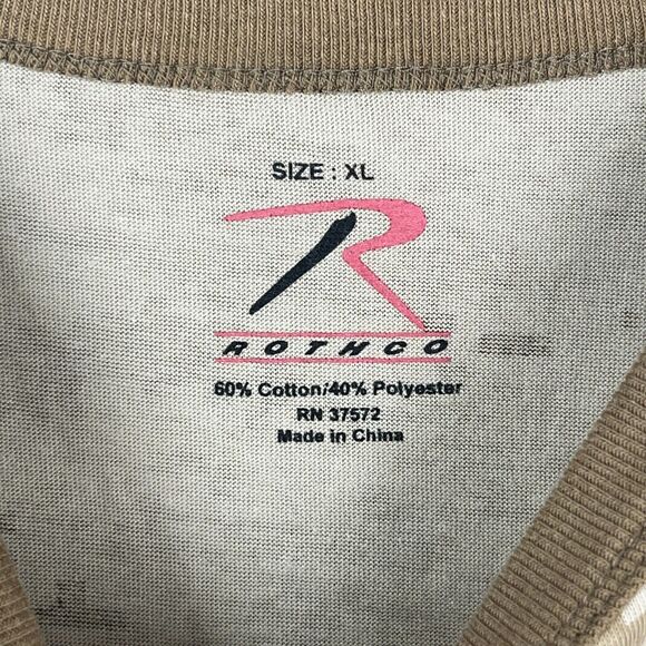 Rothco‎ Shirt Mens XL Digital Camo Desert Basic Casual Short-sleeve Tee Ringer - Picture 3 of 9